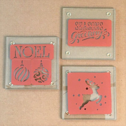 Christmas Holiday Coaster Set